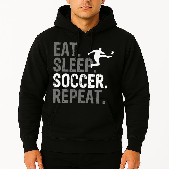 Eat Sleep Soccer Repeat - Soccer Graphic Hoodie