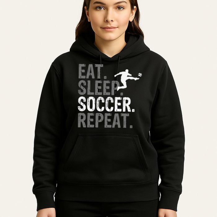 Eat Sleep Soccer Repeat - Soccer Graphic Hoodie