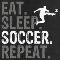 Eat Sleep Soccer Repeat - Soccer Graphic Adult Drive Performance Visor