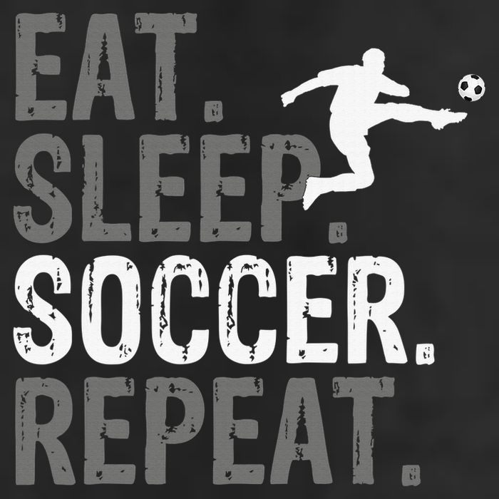 Eat Sleep Soccer Repeat - Soccer Graphic Adult Drive Performance Visor