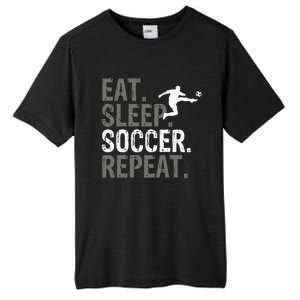 Eat Sleep Soccer Repeat - Soccer Graphic Tall Fusion ChromaSoft Performance T-Shirt