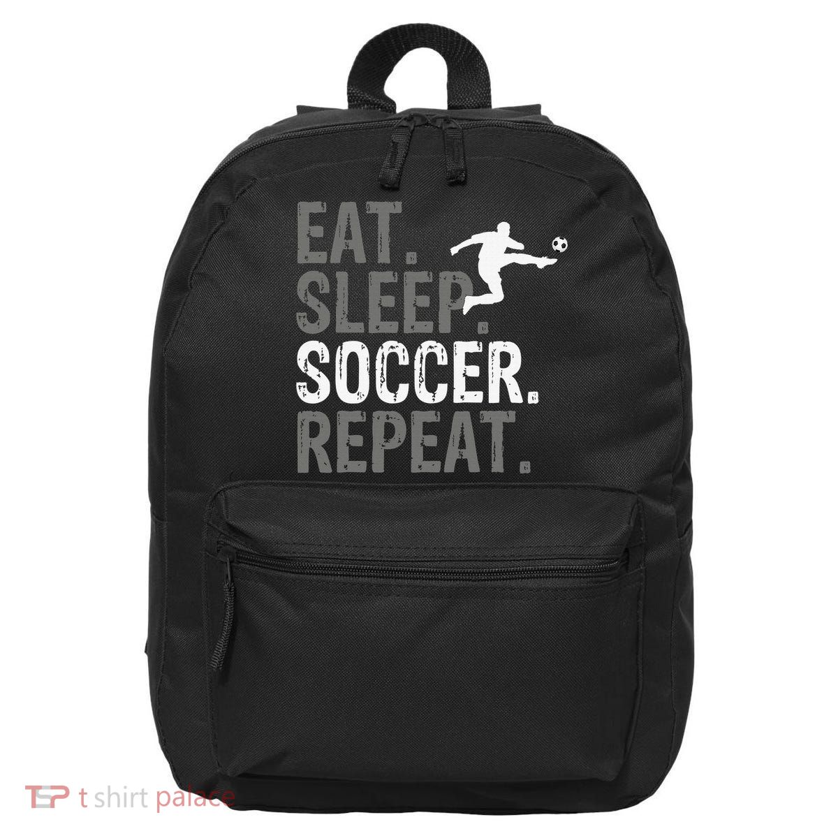 Eat Sleep Soccer Repeat - Soccer Graphic 16 in Basic Backpack