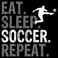 Eat Sleep Soccer Repeat - Soccer Graphic 16 in Basic Backpack