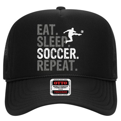 Eat Sleep Soccer Repeat - Soccer Graphic Trucker Hat
