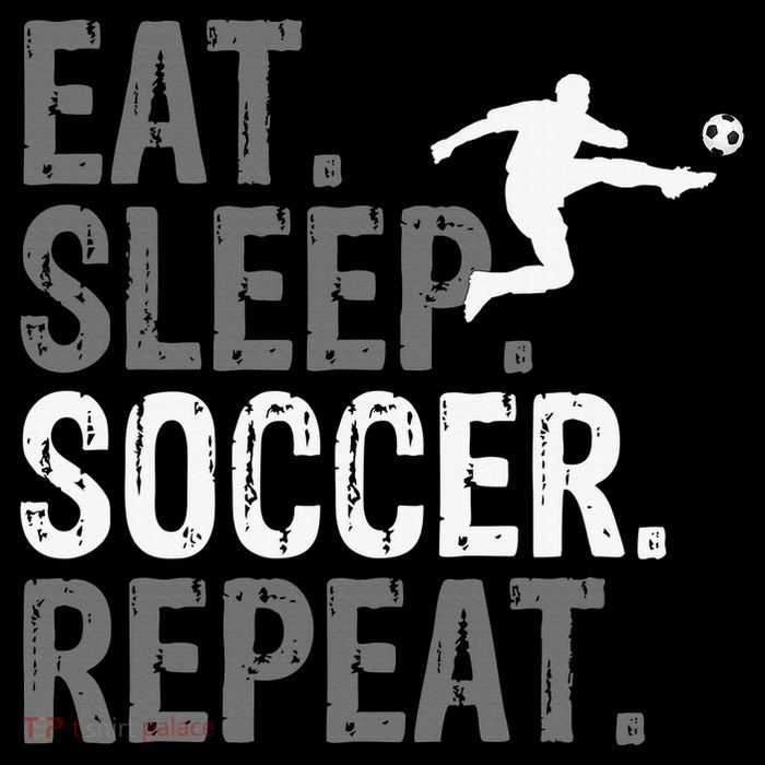 Eat Sleep Soccer Repeat - Soccer Graphic Visor