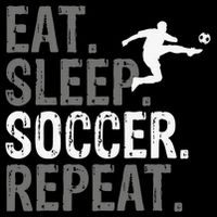 Eat Sleep Soccer Repeat - Soccer Graphic Women's Crop Top Tee