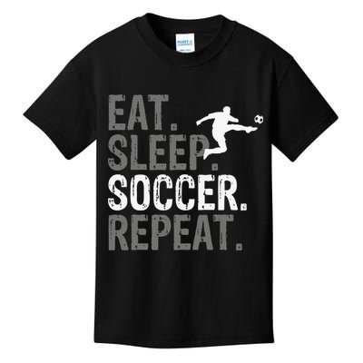 Eat Sleep Soccer Repeat - Soccer Graphic Kids T-Shirt