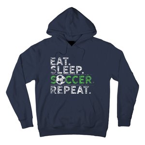 Eat Sleep Soccer Repeat Soccer Player Coach Hoodie