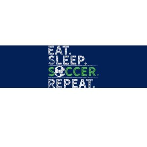 Eat Sleep Soccer Repeat Soccer Player Coach Bumper Sticker