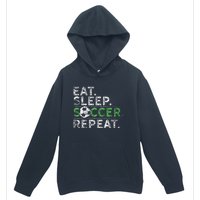 Eat Sleep Soccer Repeat Soccer Player Coach Urban Pullover Hoodie