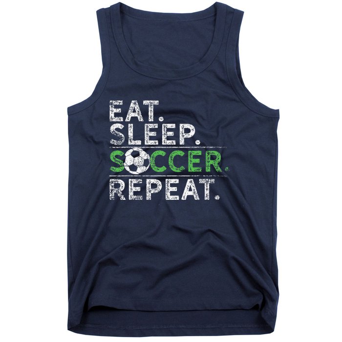 Eat Sleep Soccer Repeat Soccer Player Coach Tank Top