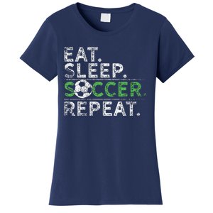 Eat Sleep Soccer Repeat Soccer Player Coach Women's T-Shirt