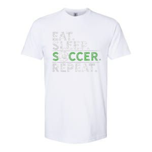 Eat Sleep Soccer Repeat Soccer Player Coach Softstyle CVC T-Shirt