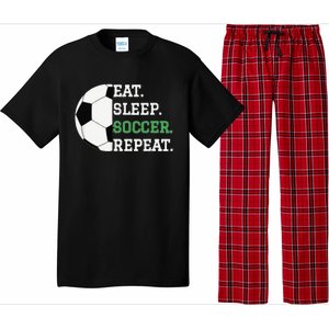 Eat Sleep Soccer Repeat Soccer Player Coach Pajama Set