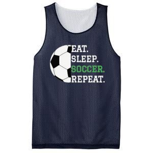 Eat Sleep Soccer Repeat Soccer Player Coach Mesh Reversible Basketball Jersey Tank