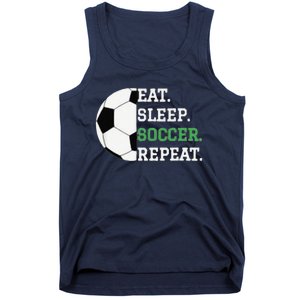 Eat Sleep Soccer Repeat Soccer Player Coach Tank Top