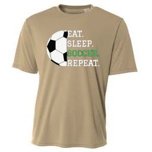 Eat Sleep Soccer Repeat Soccer Player Coach Cooling Performance Crew T-Shirt