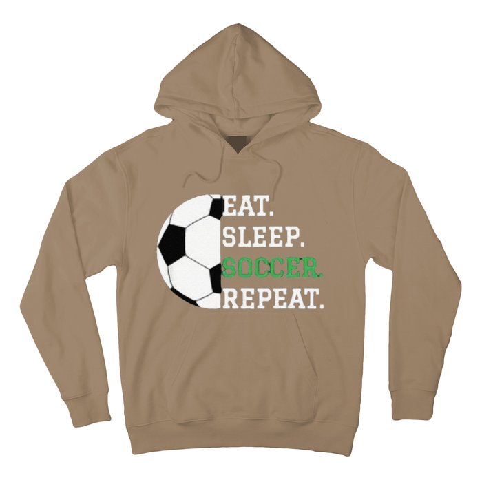 Eat Sleep Soccer Repeat Soccer Player Coach Hoodie