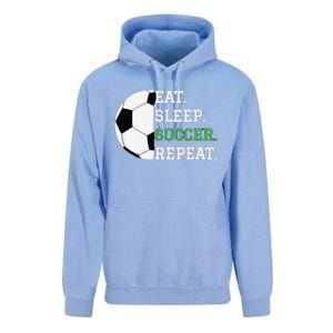 Eat Sleep Soccer Repeat Soccer Player Coach Unisex Surf Hoodie