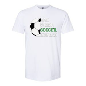 Eat Sleep Soccer Repeat Soccer Player Coach Softstyle CVC T-Shirt