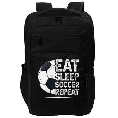 Eat Sleep Soccer Repeat Soccer Player Soccer Impact Tech Backpack