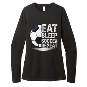 Eat Sleep Soccer Repeat Soccer Player Soccer Womens CVC Long Sleeve Shirt