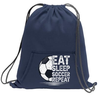 Eat Sleep Soccer Repeat Soccer Player Soccer Sweatshirt Cinch Pack Bag