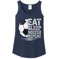 Eat Sleep Soccer Repeat Soccer Player Soccer Ladies Essential Tank