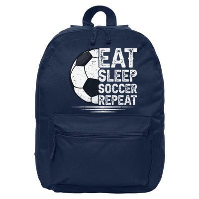 Eat Sleep Soccer Repeat Soccer Player Soccer 16 in Basic Backpack