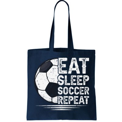 Eat Sleep Soccer Repeat Soccer Player Soccer Tote Bag