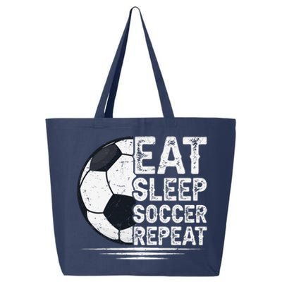 Eat Sleep Soccer Repeat Soccer Player Soccer 25L Jumbo Tote