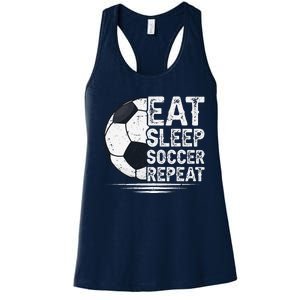 Eat Sleep Soccer Repeat Soccer Player Soccer Women's Racerback Tank