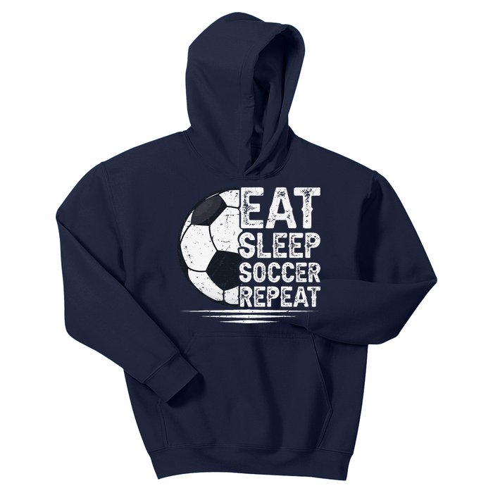 Eat Sleep Soccer Repeat Soccer Player Soccer Kids Hoodie