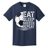 Eat Sleep Soccer Repeat Soccer Player Soccer Kids T-Shirt