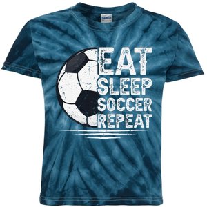 Eat Sleep Soccer Repeat Soccer Player Soccer Kids Tie-Dye T-Shirt