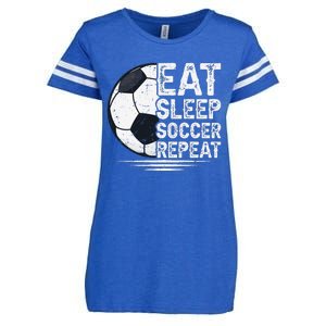 Eat Sleep Soccer Repeat Soccer Player Soccer Enza Ladies Jersey Football T-Shirt