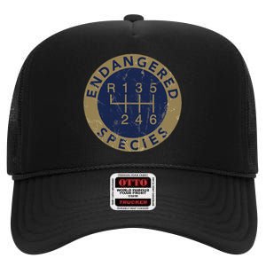 Endangered Species Stick Shift Manual Transmission Drivers High Crown Mesh Back Trucker Hat