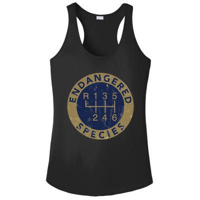 Endangered Species Stick Shift Manual Transmission Drivers Ladies PosiCharge Competitor Racerback Tank