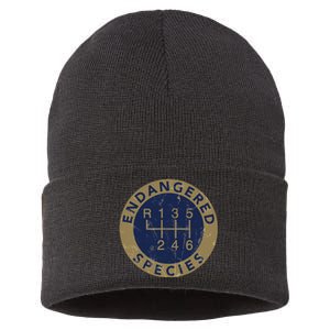 Endangered Species Stick Shift Manual Transmission Drivers Sustainable Knit Beanie