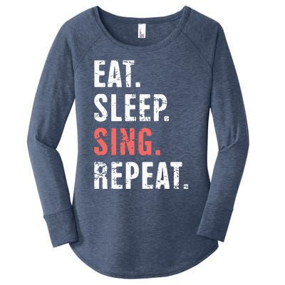 EAT SLEEP SING REPEAT Musical Theater Women's Perfect Tri Tunic Long Sleeve Shirt