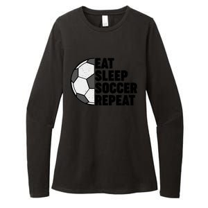 Eat Sleep Soccer Repeat Teens Girl Boy Womens CVC Long Sleeve Shirt