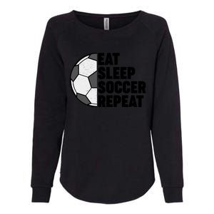 Eat Sleep Soccer Repeat Teens Girl Boy Womens California Wash Sweatshirt