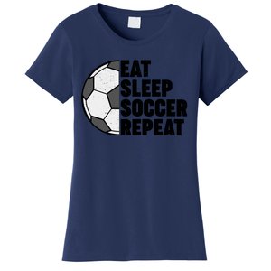 Eat Sleep Soccer Repeat Teens Girl Boy Women's T-Shirt