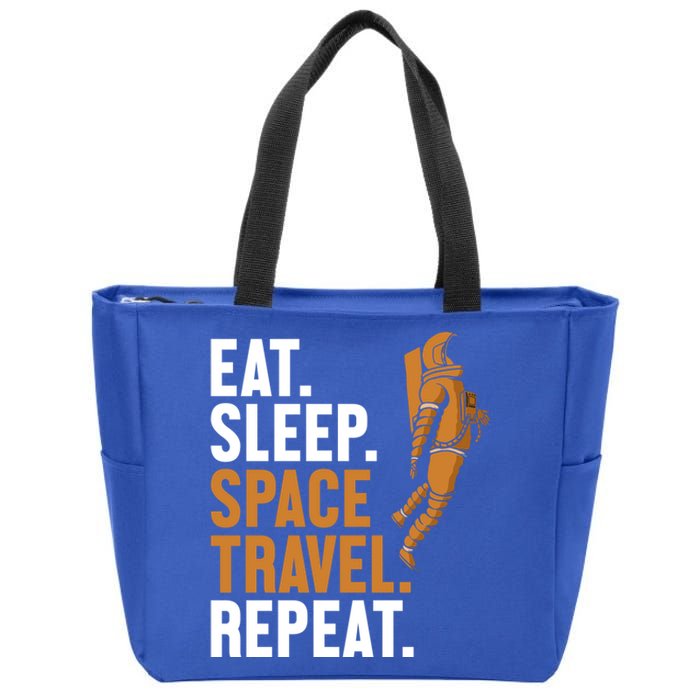 Eat Sleep Space Travel Repeat Spaceship Taikonaut Astronaut Gift Zip Tote Bag