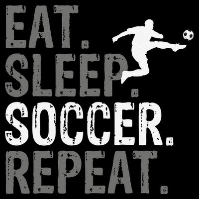 Eat Sleep Soccer Repeat funny Soccer player T-Shirt