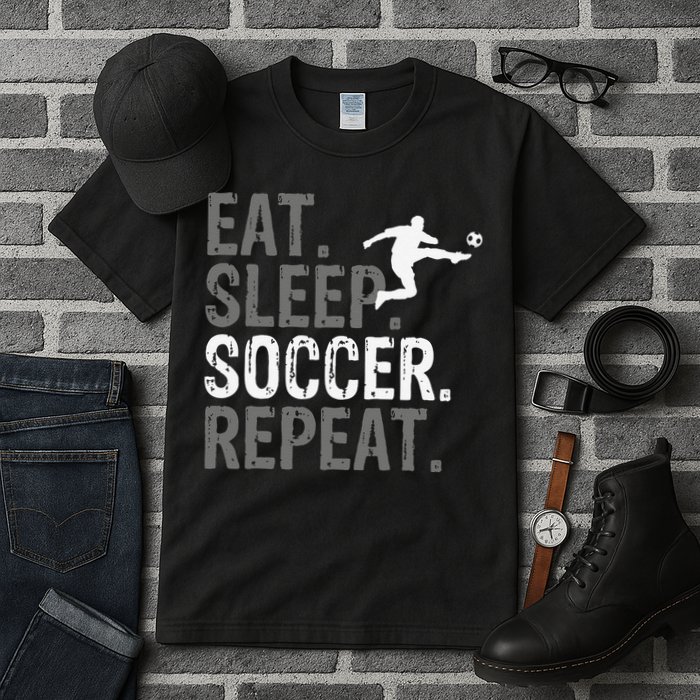 Eat Sleep Soccer Repeat funny Soccer player Tall T-Shirt