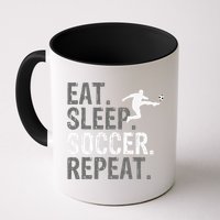 Eat Sleep Soccer Repeat funny Soccer player Mug