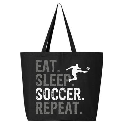 Eat Sleep Soccer Repeat funny Soccer player 25L Jumbo Tote