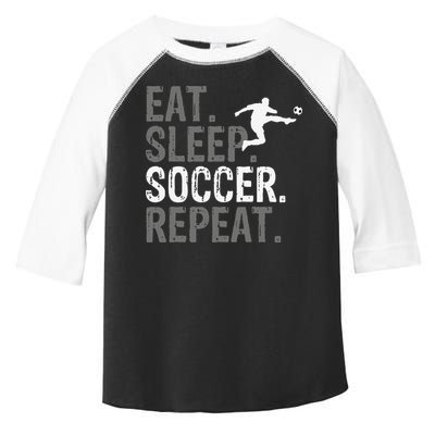 Eat Sleep Soccer Repeat funny Soccer player Toddler Fine Jersey T-Shirt
