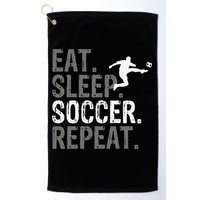 Eat Sleep Soccer Repeat funny Soccer player Golf Towel